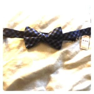 Black and blue bow tie